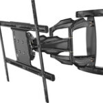 Peerless - SmartMount Articulating Wall Arm for Most 37" - 71" Flat-Panel TVs - Extends 27-5/8" - Black