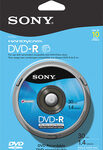 Sony - DVD Recordable Media - DVD-R - 1.40 GB - 10 Pack Spindle - Blue/Black
