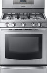 Samsung - 30" Self-Cleaning Freestanding Gas Convection Range - Stainless Steel