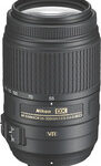 Nikon - AF-S DX NIKKOR 55-300mm f/4.5-5.6G ED VR Telephoto Zoom Lens - Black - Black