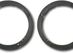 Metra - 1/2" Vehicle Speaker Spacers (2-Pack) - Black