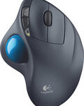 Logitech - M570 Wireless Trackball Mouse - Gray/Blue