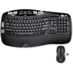 Logitech - MK550 Wireless Wave Keyboard and Mouse - Black
