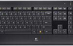 Logitech - K800 Wireless Illuminated Keyboard - Black