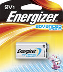 Energizer - Advanced Lithium 9V Battery - Silver