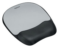 Fellowes - Memory foam Mouse Pad/Wrist Rest- Streak - Silver - Image 1