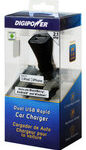 DigiPower - Dual USB Vehicle Charger - Black
