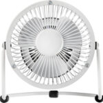 Insignia™ - High-Velocity 4" Mini Fan - White