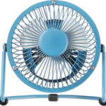 Insignia™ - High-Velocity 4" Mini Fan - Blue