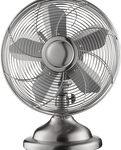Insignia™ - 12" Retro Table Fan - Stainless Steel