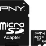 PNY - Professional X 64GB microSDXC Class 10 Memory Card - Black