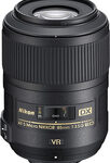 Nikon - AF-S DX Micro Nikkor 85mm f/3.5G ED VR Telephoto Lens for Nikon DX SLR Cameras - Black