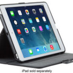 Speck - StyleFolio Case for Apple® iPad® mini, iPad mini 2 and iPad mini 3 - Black/Slate Gray