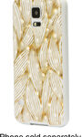 Dynex™ - Case for Samsung Galaxy S 5 Cell Phones - Gold/White