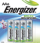 Energizer - EcoAdvanced AA Batteries (6-Pack) - Multi