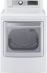 LG - 7.3 Cu. Ft. 14-Cycle Electric Dryer with Steam - White