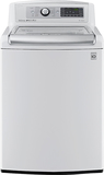 LG - 5.0 Cu. Ft. 14-Cycle High-Efficiency Steam Top-Loading Washer - White