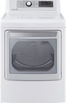 LG - 7.3 Cu. Ft. 14-Cycle Steam Gas Dryer - White