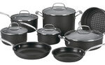 Cuisinart - Chef's Classic Nonstick 14-Piece Cookware Set - Stainless-Steel