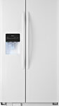 Amana - 25.4 Cu. Ft. Side-by-Side Refrigerator with Thru-the-Door Ice and Water - White