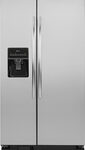 Amana - 25.4 Cu. Ft. Side-by-Side Refrigerator with Thru-the-Door Ice and Water - Stainless Steel