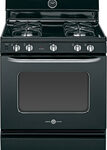 GE - Artistry Series 30" Freestanding Gas Range - Black