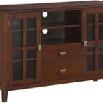 Simpli Home - Artisan TV Stand for Most Flat-Panel TVs Up to 54" - Brown