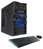 CybertronPC - Patriot Desktop - AMD A4-Series - 8GB Memory - 1TB Hard Drive - Blue