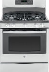 GE - 30" Self-Cleaning Freestanding Gas Convection Range - Stainless-Steel