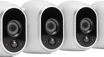 NETGEAR - Arlo Smart Home Indoor/Outdoor Wireless High-Definition Security Cameras (4-Pack) - White/Black