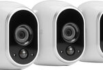 NETGEAR - Arlo Smart Home Indoor/Outdoor Wireless High-Definition IP Security Cameras (3-Pack) - White/Black