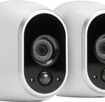 NETGEAR - Arlo Smart Home Indoor/Outdoor Wireless High-Definition IP Security Cameras (2-Pack) - White/Black