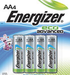 Energizer - EcoAdvanced AA Batteries (4-Pack) - Multi