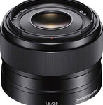 Sony - 35mm f/1.8 Prime Lens for Most NEX E-Mount Cameras - Black