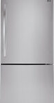 LG - 23.8 Cu. Ft. Bottom-Freezer Refrigerator - Stainless Steel