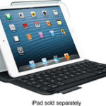 Logitech - Ultrathin Keyboard Folio Case for Apple® iPad® mini, iPad mini 2 and iPad mini 3 - Carbon Black