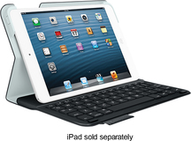 Logitech - Ultrathin Keyboard Folio Case for Apple® iPad® mini, iPad mini 2 and iPad mini 3 - Carbon Black - Image 1