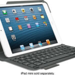 Logitech - Ultrathin Keyboard Folio Case for Apple® iPad® mini, iPad mini 2 and iPad mini 3 - Matte Gray