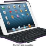Logitech - Ultrathin Keyboard Folio Case for Apple® iPad® mini, iPad mini 2 and iPad mini 3 - Matte Purple