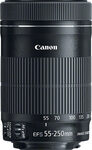 Canon - EF-S 55-250mm f/4-5.6 IS STM Telephoto Zoom Lens for Select Canon Cameras - Black