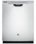 GE - 24" Front Control Tall Tub Built-In Dishwasher with Stainless Steel Tub - Stainless Steel