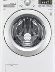 LG - 4.3 Cu. Ft. 7-Cycle High-Efficiency Front-Loading Washer - White