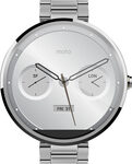 Motorola - Moto 360 Smartwatch 46mm Stainless Steel - Natural Metal Stainless Steel