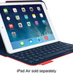 Logitech - Ultrathin Portfolio Keyboard Case for Apple® iPad® Air - Mars Red Orange