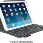 Logitech - Ultrathin Portfolio Keyboard Case for Apple® iPad® Air - Veil Gray