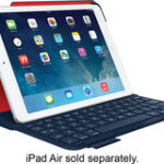 Logitech - Ultrathin Portfolio Keyboard Case for Apple® iPad® Air - Midnight Navy