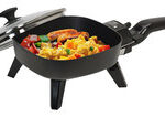 Elite Cuisine - 7" Electric Skillet - Black