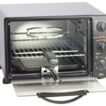 Elite Cuisine - 0.8 Cu. Ft. 6-Slice Toaster Oven Broiler - Black