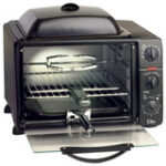 Elite Platinum - 0.8 Cu. Ft. 6-Slice Toaster Oven Broiler - Gray/Black