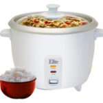 Elite Cuisine - Deluxe 6-Cup Rice Cooker - White